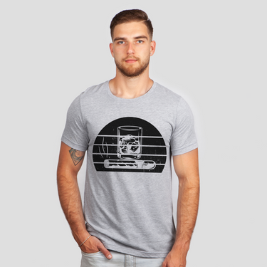 bourbon & cigar gray shirt
